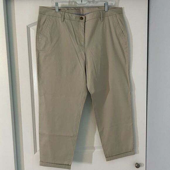 Talbots NWOT Relaxed Chino Tan Pants - Picture 1 of 5